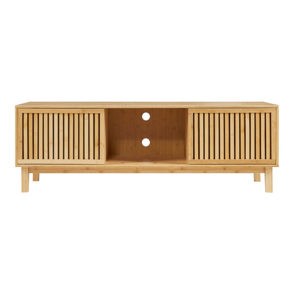 Televizní skříň Ypäjä 150x42x50 cm bambus přírodní [en.casa]