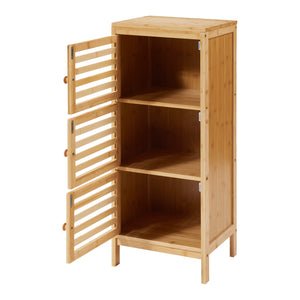 Přístavný skříňka s 3 dveřmi Ypäjä 82x33x27 cm bambus [en.casa]