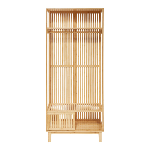 Stojan na šaty Ypäjä 187x80x47 cm bambus [en.casa]