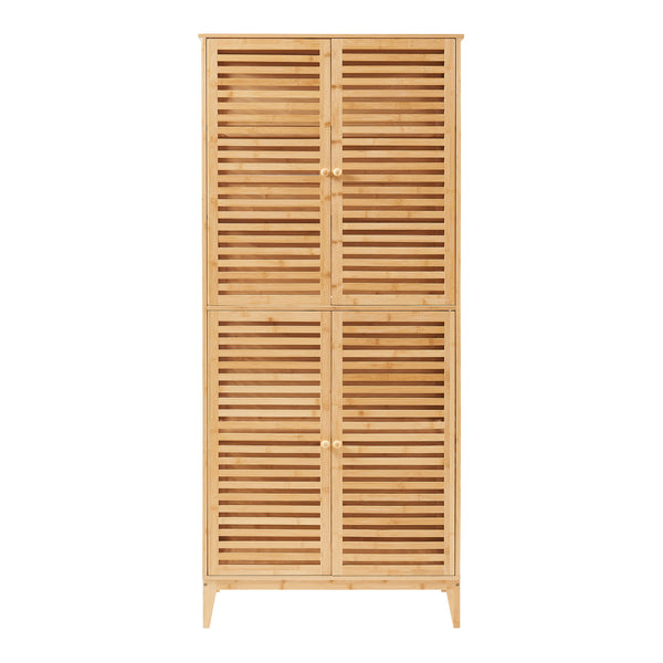 Koupelnová skříňka Raurgela 180x80x40 cm bambus [en.casa]