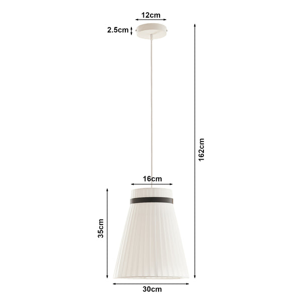 Závěsné svítidlo Broughton bílé [lux.pro]