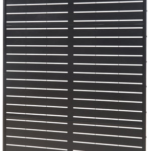 Vnitřní příčka Trolu ocel 200x100x50 cm černá [casa.pro]
