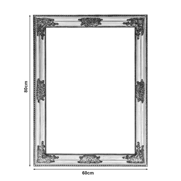 Nástěnné zrcadlo Punkalaidun v barokním stylu 80x60 cm zlaté barvy [en.casa]