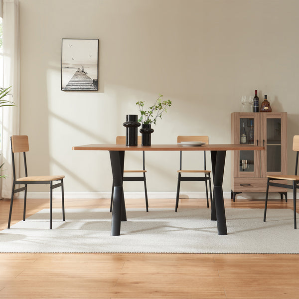 Stolní rám Klixjö sada 2 ks ocel 72x70x10 cm černá [en.casa]
