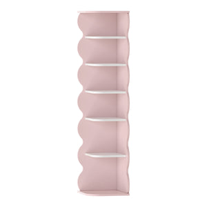 Dětský rohový regál Vestnes 108x27x27 cm Cotton Candy/Bílá [en.casa]