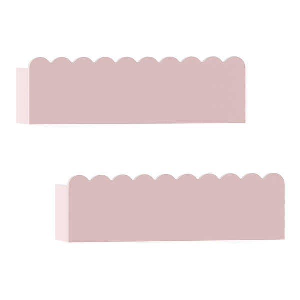 Dětský nástěnný regál 2dílná sada Vestnes 40x10x10 cm Cotton Candy [en.casa]