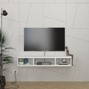 TV závěsný lowboard Oundsvas 120x30x19 cm bílý [en.casa]