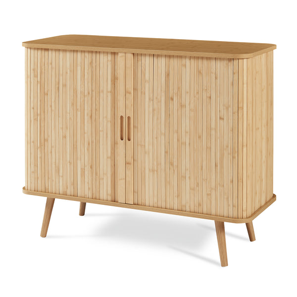 Přístavný skříň Nordkapp 100x40x80 cm bambus [en.casa]