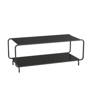 Konferenční stolek Færder 115x50x45 cm ocel černá [en.casa]