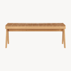 Lavice Lasdarvoo 120x35x45 cm bambus přírodní [en.casa]