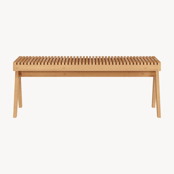 Lavice Lasdarvoo 120x35x45 cm bambus přírodní [en.casa]