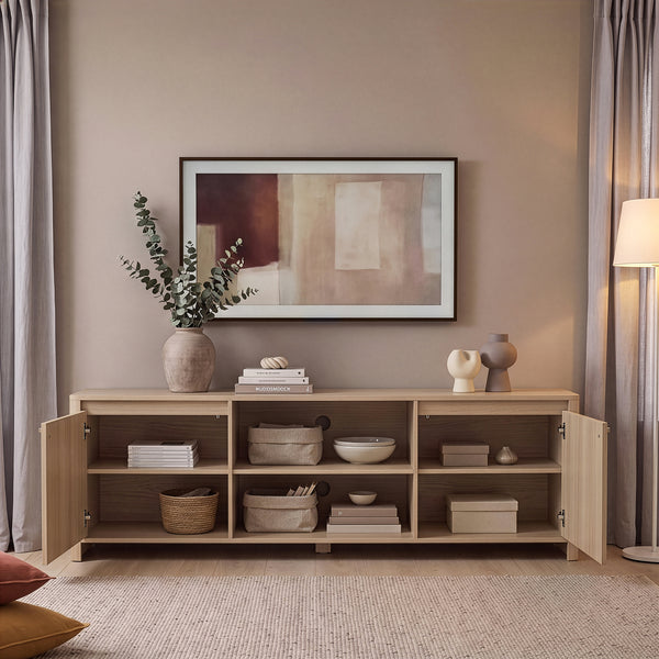 Televizní skříň Takranmaa 150x40x50 cm dubový dekor [en.casa]