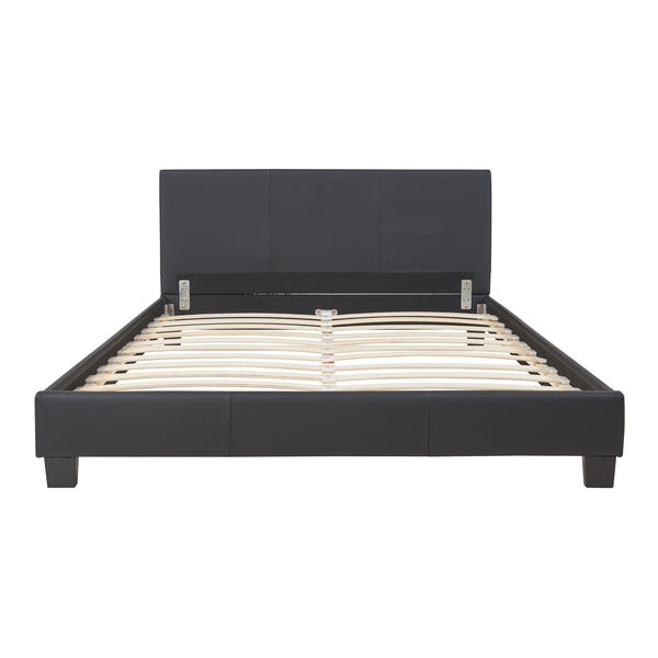 Corium® Moderní manželská postel "Barcelona" HTB-1005 - černá - 140 x 200 cm