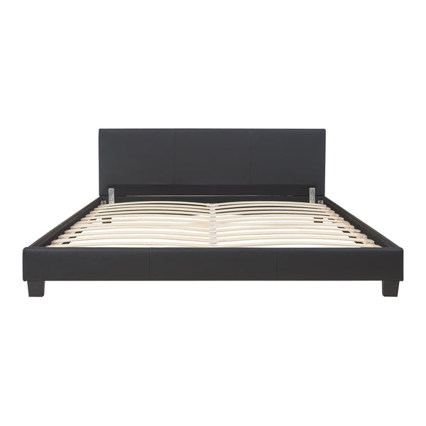 Corium® Moderní manželská postel "Barcelona" HTB-1006 - černá - 160 x 200 cm