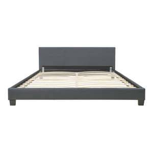 Corium® Moderní manželská postel "Barcelona" HTB-1054 - tmavě šedá - 180 x 200 cm