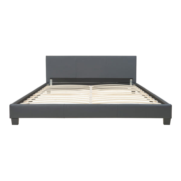 Corium® Moderní manželská postel "Barcelona" HTB-1054 - tmavě šedá - 180 x 200 cm
