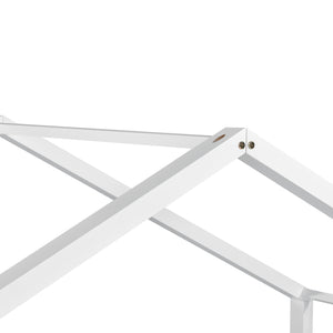 [en.casa] Dětská postel AAKB-8693 s roštem bílá 90x200 cm