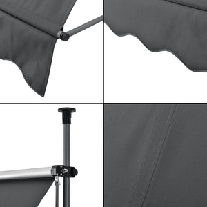 [pro.tec] Markýza AASA-481X šedá na kliku