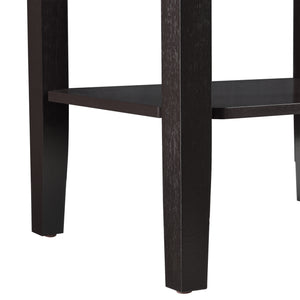 Odkládací stolek Thun 74x38x30 cm MDF kávová barva en.casa