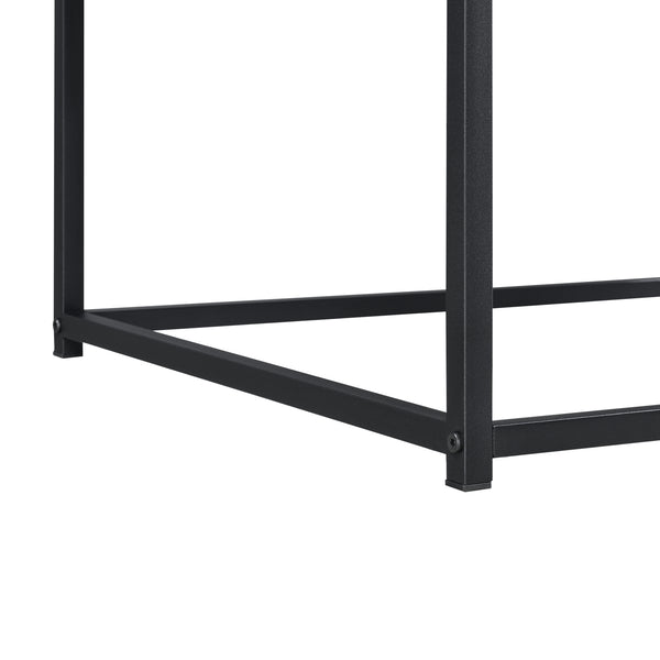 Konferenční stolek Esbjerg 100x55x45cm tmavý dřevěný odstín en.casa