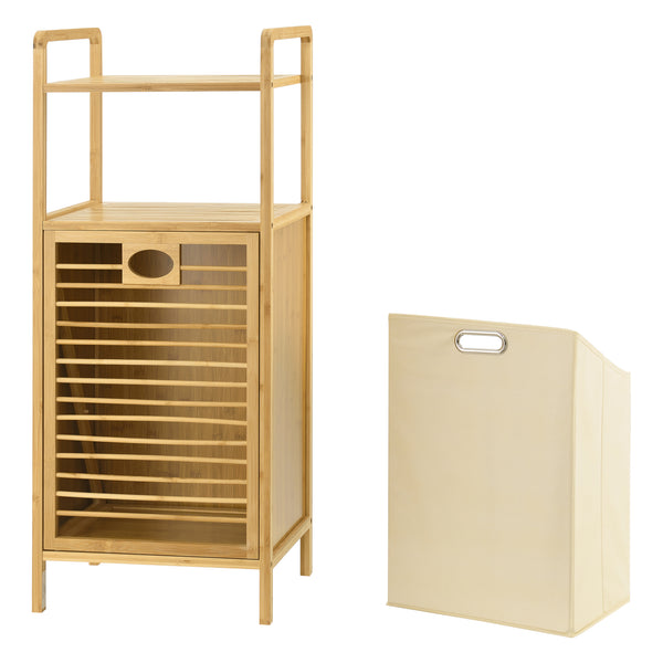 Bambus prádelní regál Rendalen 40x30x95 cm [en.casa]