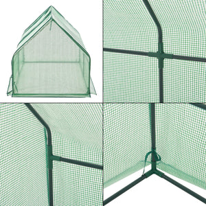 Mini skleník Nissewaard 180x90x90cm zelená síť [en.casa]