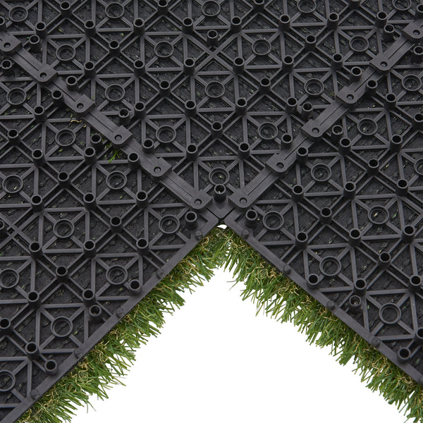 Umělé trávníkové dlaždice Wiesloch sada 11 kusů 1m² [en.casa]
