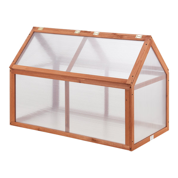 Skleník Duiven 100 x 55 cm borovicové dřevo [casa.pro]