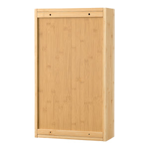 Zrcadlová skříňka Ikorfat 60,5 x 35 x 14 cm Bambus Přírodní [en.casa]