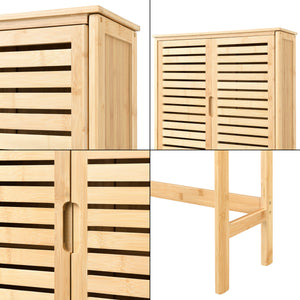 Skříňka na toaletu Geta 170 x 66 x 23 cm bambus [en.casa]