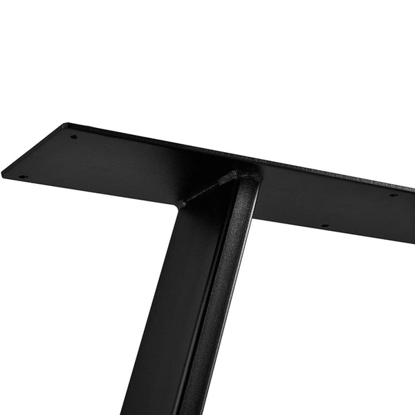 Stolní rám Lyngby sada 2 ks ocel 72x55cm černá [en.casa]
