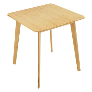 Jídelní stůl Närpes pro 2 osoby Bambus 75x70x70 cm [en.casa]