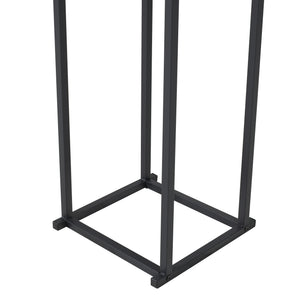 Regál na palivové dřevo Tibro ocel 35x35x120 cm černý [en.casa]