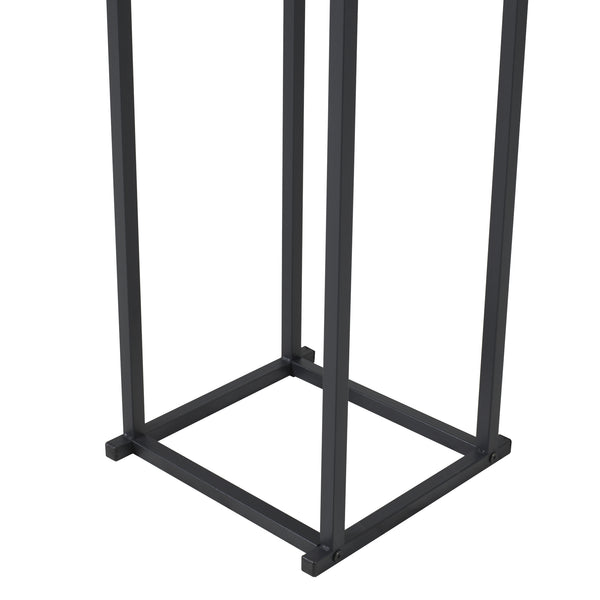 Regál na palivové dřevo Tibro ocel 35x35x120 cm černý [en.casa]