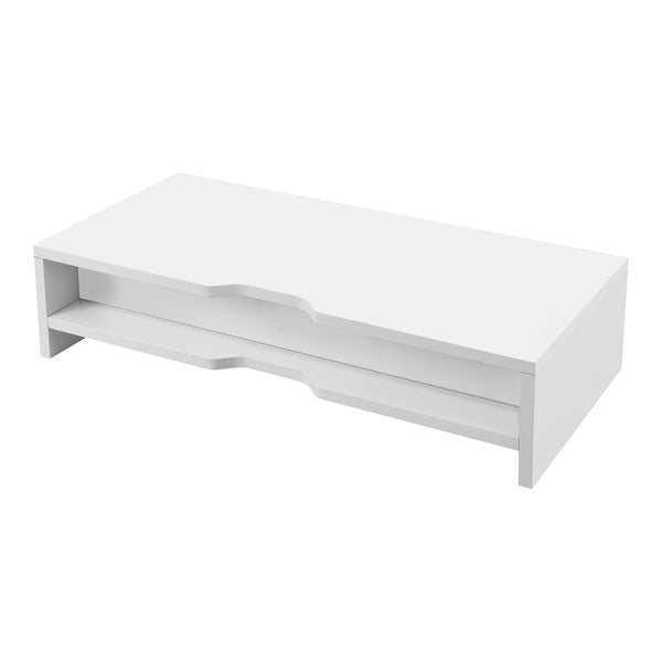 Stojan na monitor Ruovesi 12x51x25cm Bílý [en.casa]