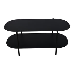 Konferenční stolek Enebakk 112x62x40,5 cm Černý, matný [en.casa]