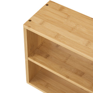 Nástěnná police Gol 50x15x30 cm bambus [en.casa]