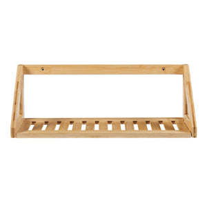Nástěnná police Gjerdrum sada 2 ks 43x15x15cm bambus [en.casa]