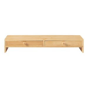 Stojan na monitor Hallstahammar 56x18x9,5 cm bambus [en.casa]