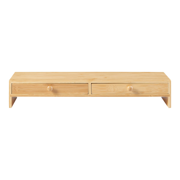 Stojan na monitor Hallstahammar 56x18x9,5 cm bambus [en.casa]