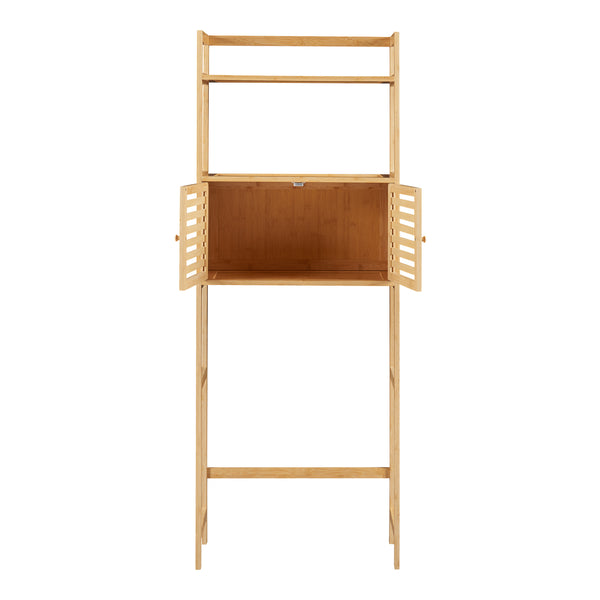 Koupelnová police Haugesund 158x60x26 cm bambus [en.casa]