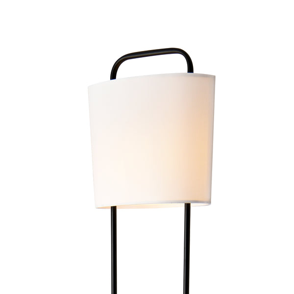 Stojací lampa Meløy Černá/Bílá [lux.pro]