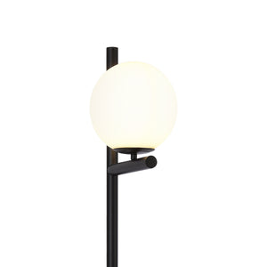 Stojací lampa Aberdaron Černá / Bílá [lux.pro]