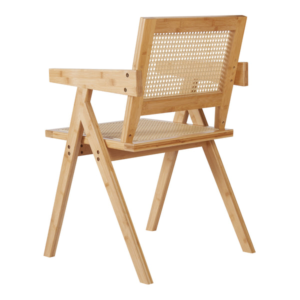 Jídelní židle Asikkala 79x50x50cm bambus/optika ratanu [en.casa]