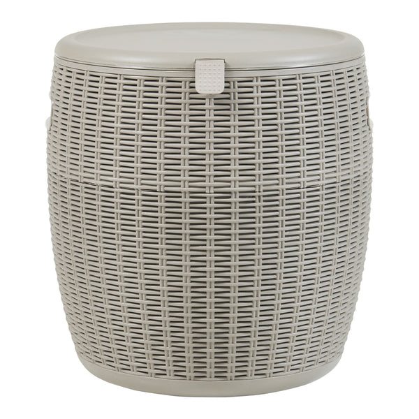 Chladicí box-stolička Avetrana 44xØ40 cm Světle hnědá [casa.pro]