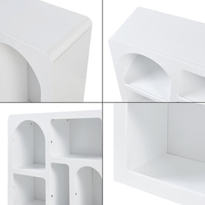 Sideboard Vågå s otevřenými přihrádkami 110x30x70 cm Bílá [en.casa]