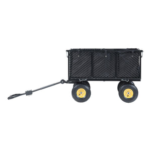 Bollerwagen Corropoli 112x51 cm max. 550kg Černá/Žlutá [pro.tec]
