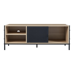 TV skříňka Tysnes 120x40x45 cm dubový dekor/černá [en.casa]