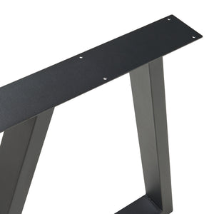 Stolní rám sada 2 ks Lyngby 72x55/70cm černý [en.casa]