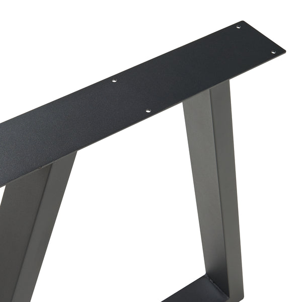 Stolní rám sada 2 ks Lyngby 72x55/70cm černý [en.casa]